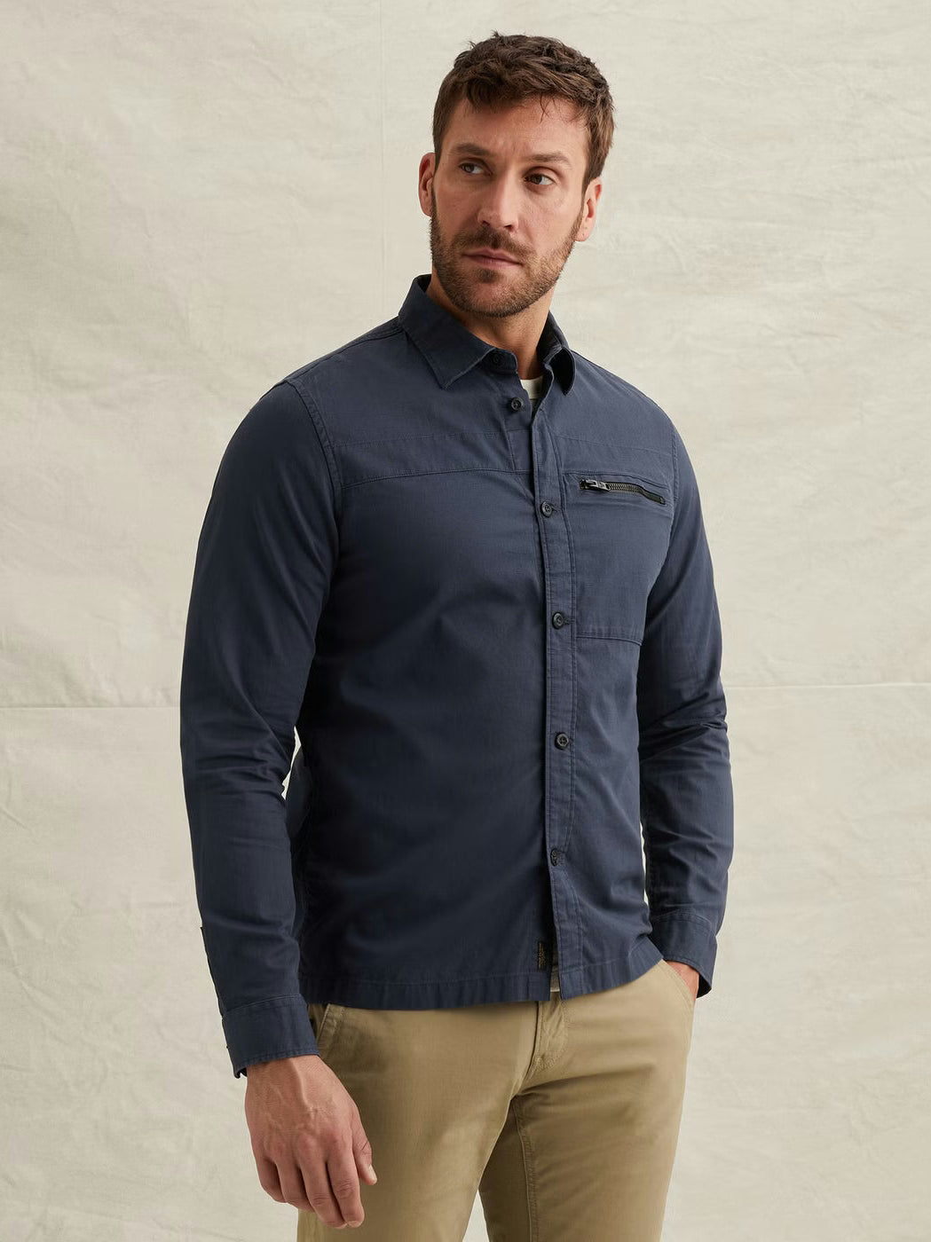 PSI2602220-5116 Overshirt Blauw - Castelijn mode