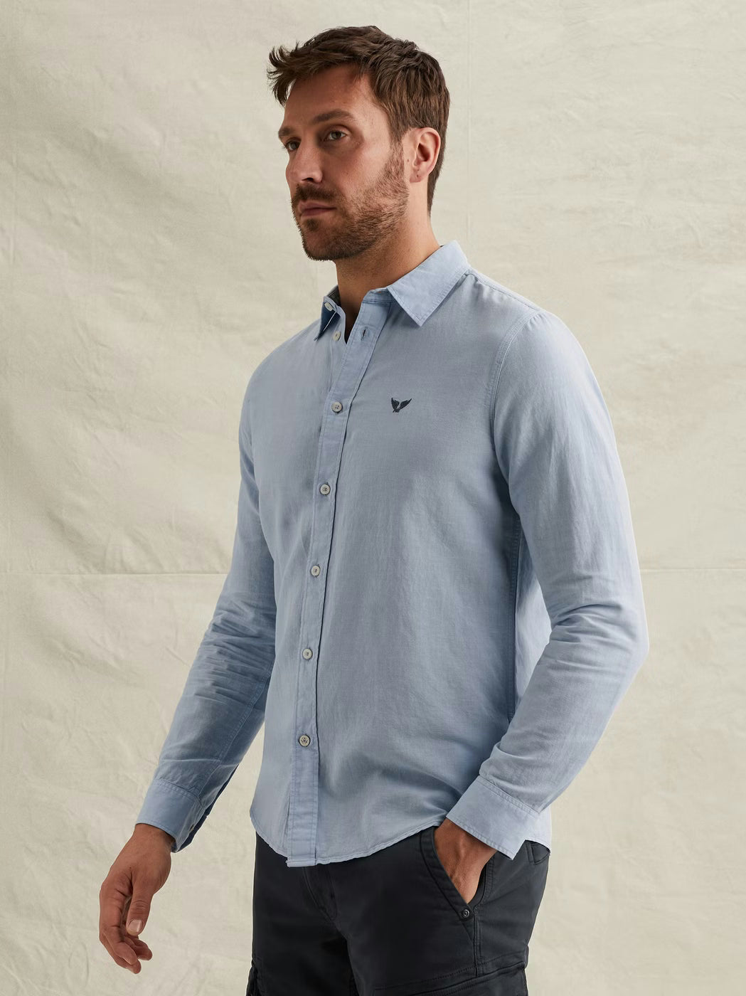 PSI2603243-5040 Overhemd garment-dye