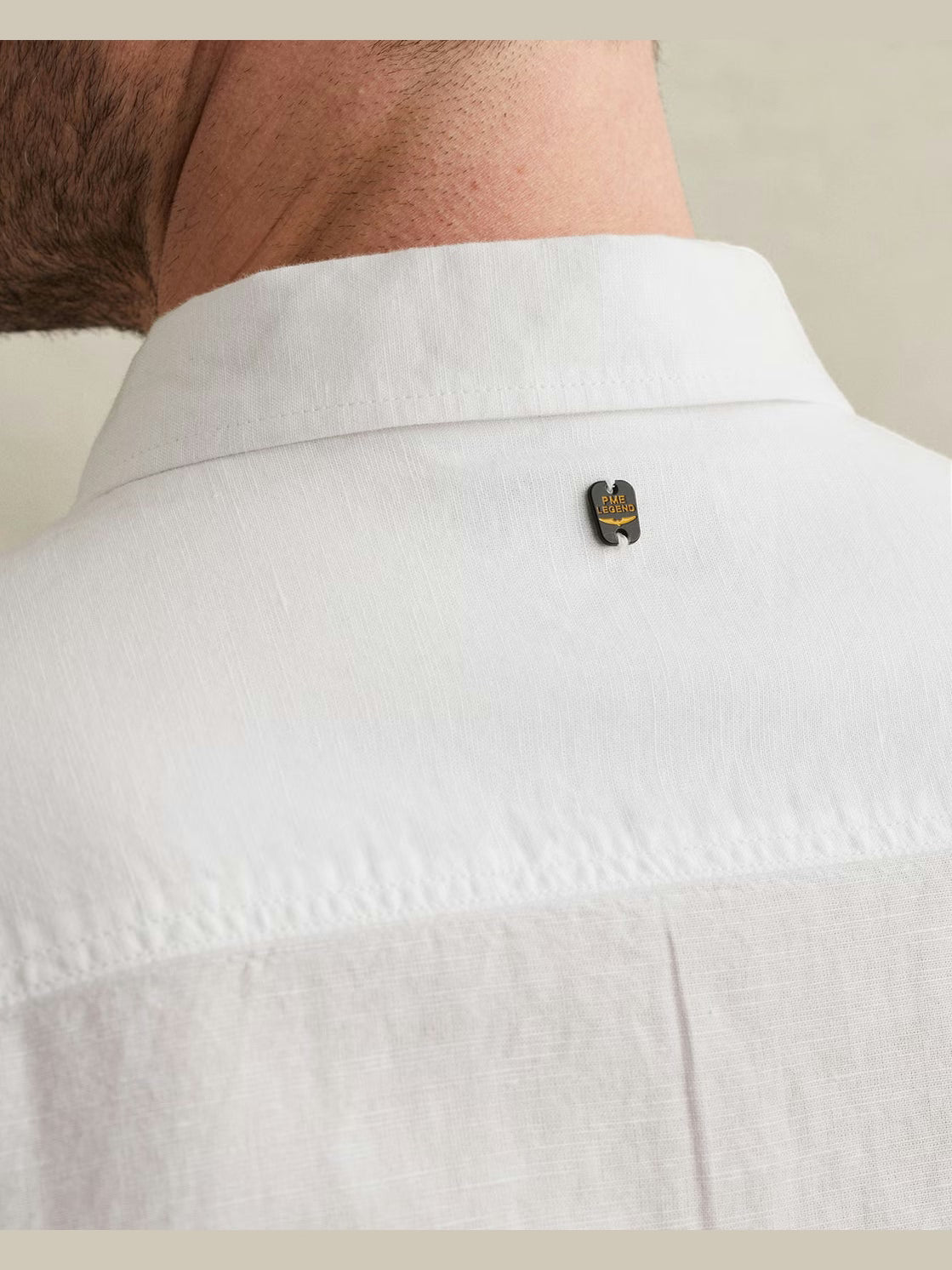 PSI2603243-7003 Overhemd garment-dye wit