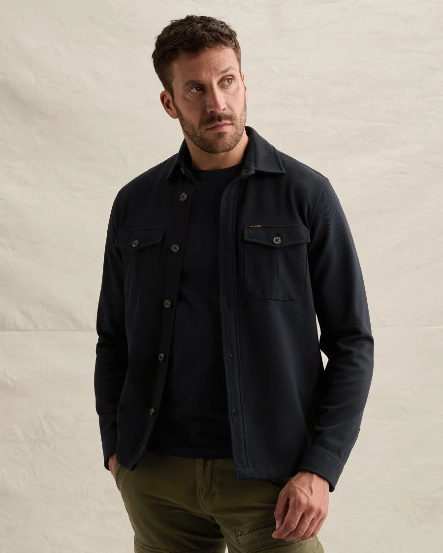 Jones Overshirt Twill Donkerblauw