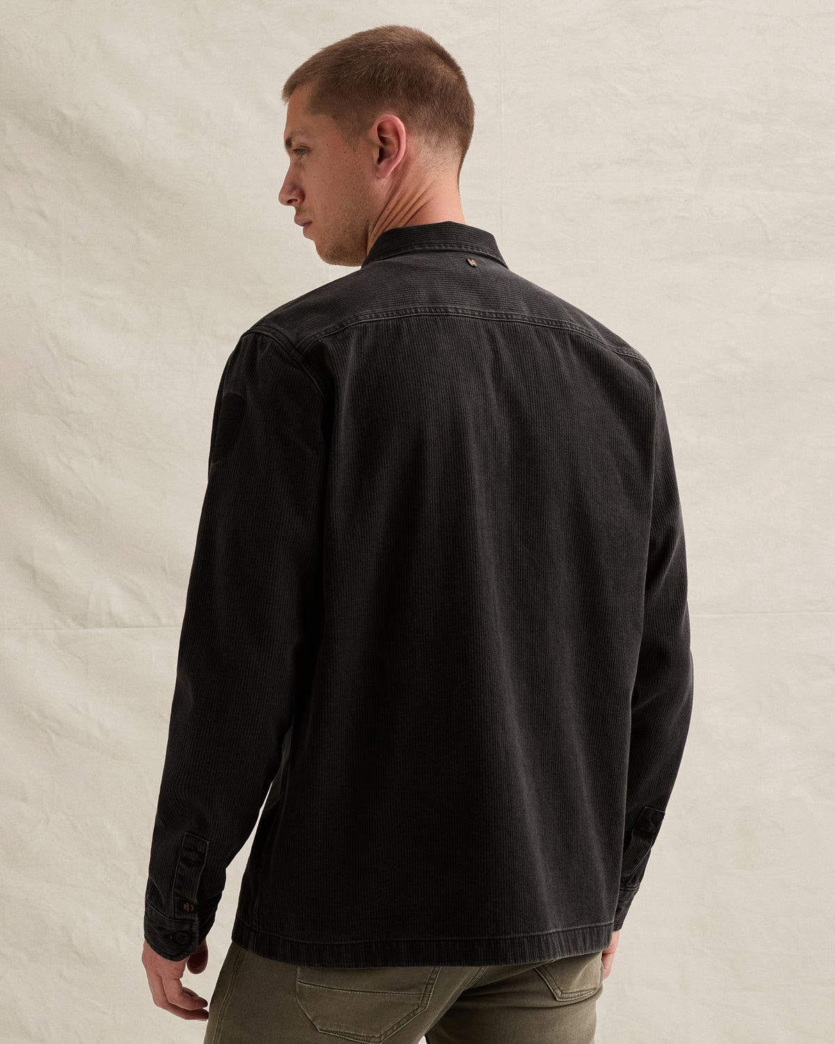 PME Legend overshirt donkerbruin met structuur