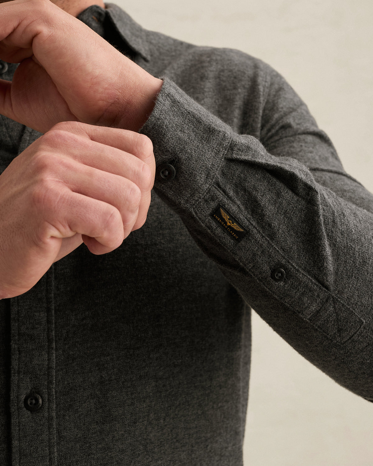 PME Legend overhemd zwart – logo detail