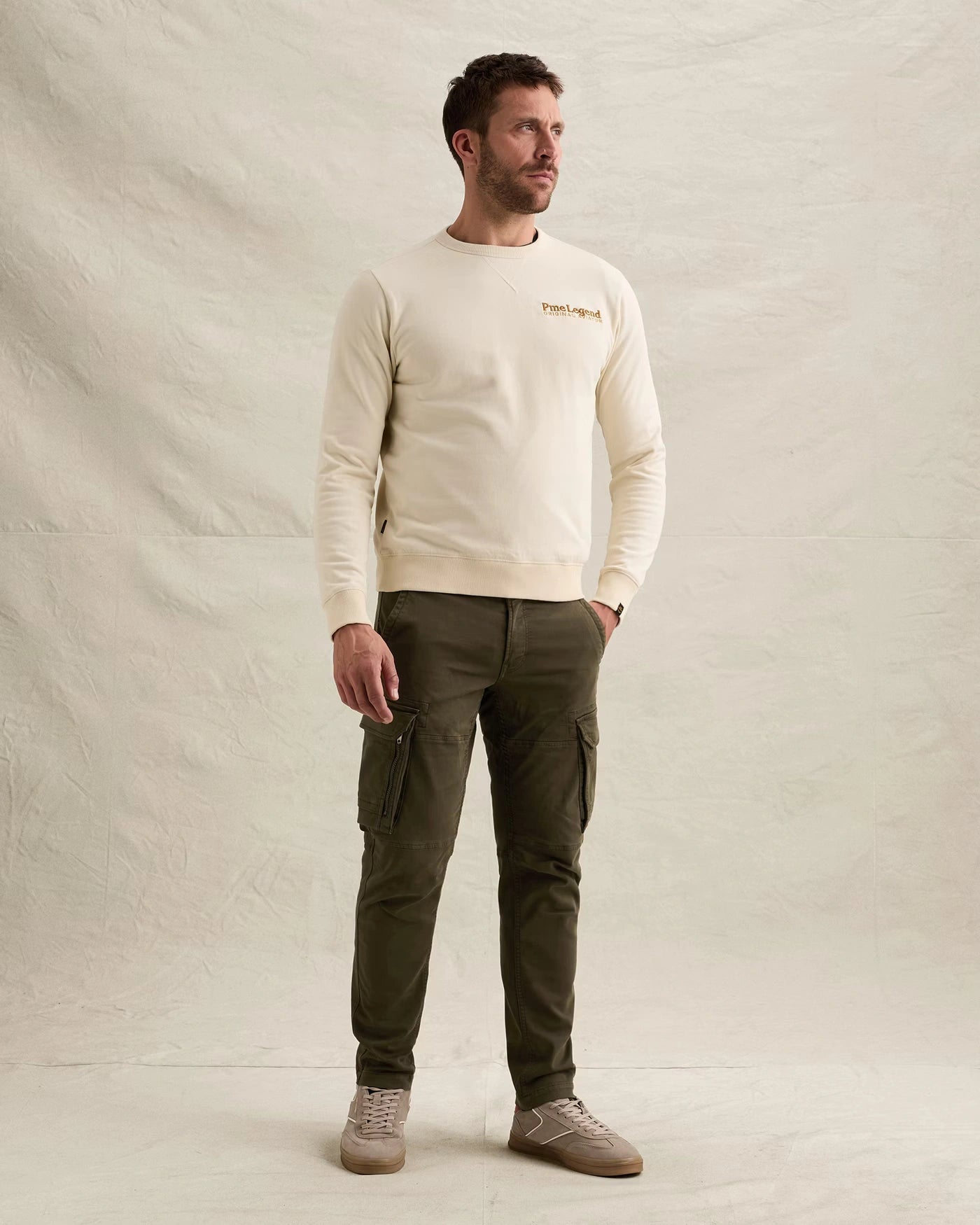Sweater Borduring Gebroken Wit