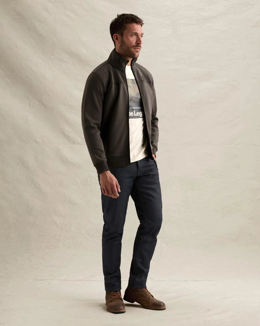 Sweat Jacket Quilt Donkergroen
