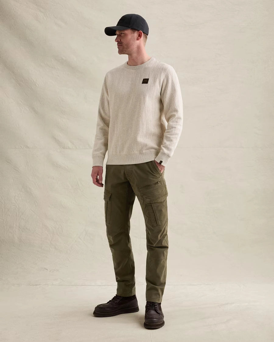 Sweater Jacquard Gebroken Wit