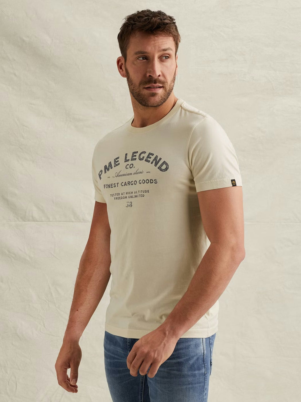 PTSS2602560-7013 T-shirt beige - Castelijn mode