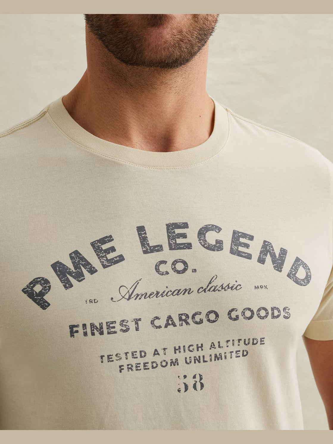 PTSS2602560-7013 T-shirt beige - Castelijn mode