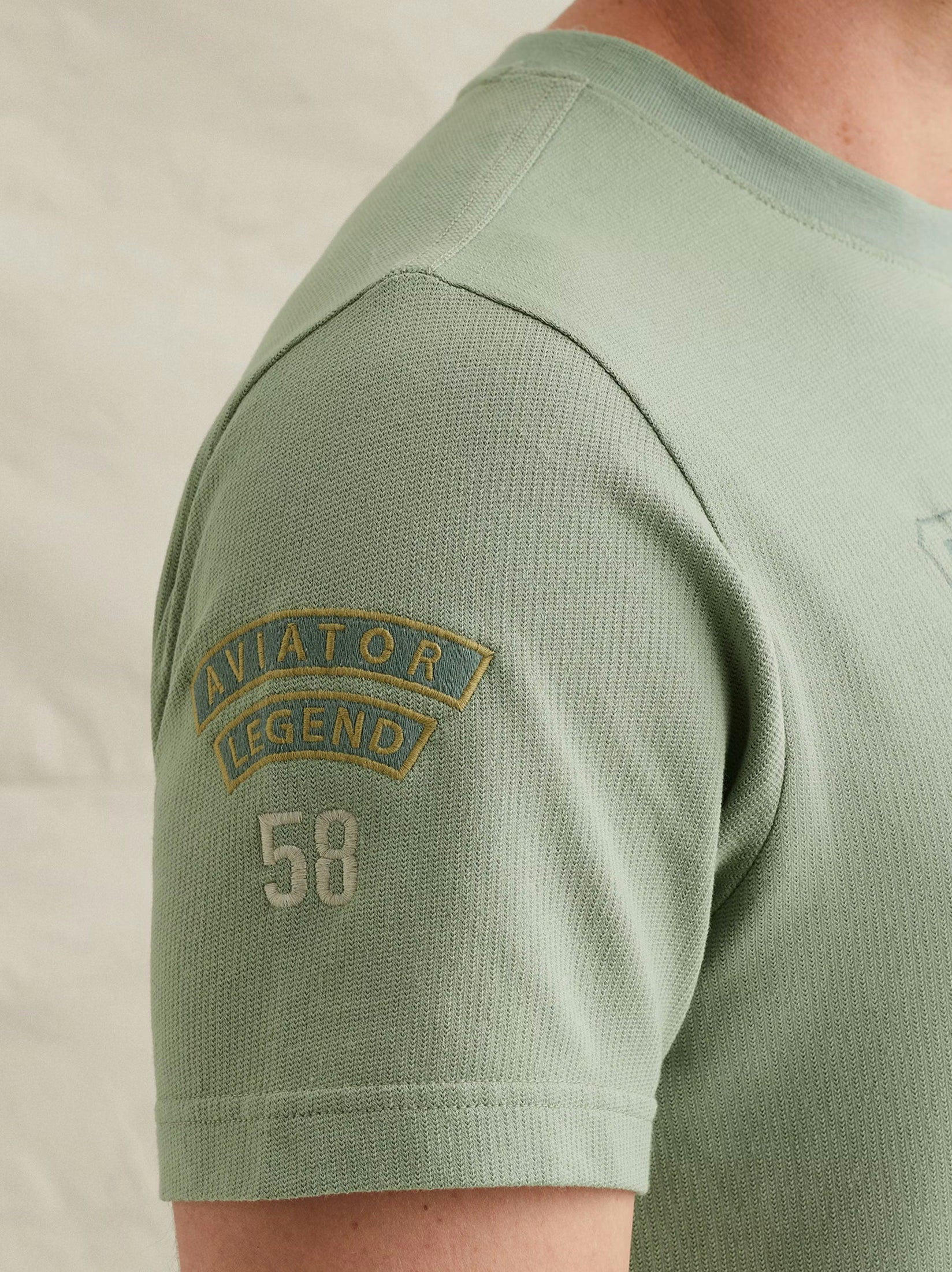 PTSS2604576-6123 T-shirt Groen Logo Details