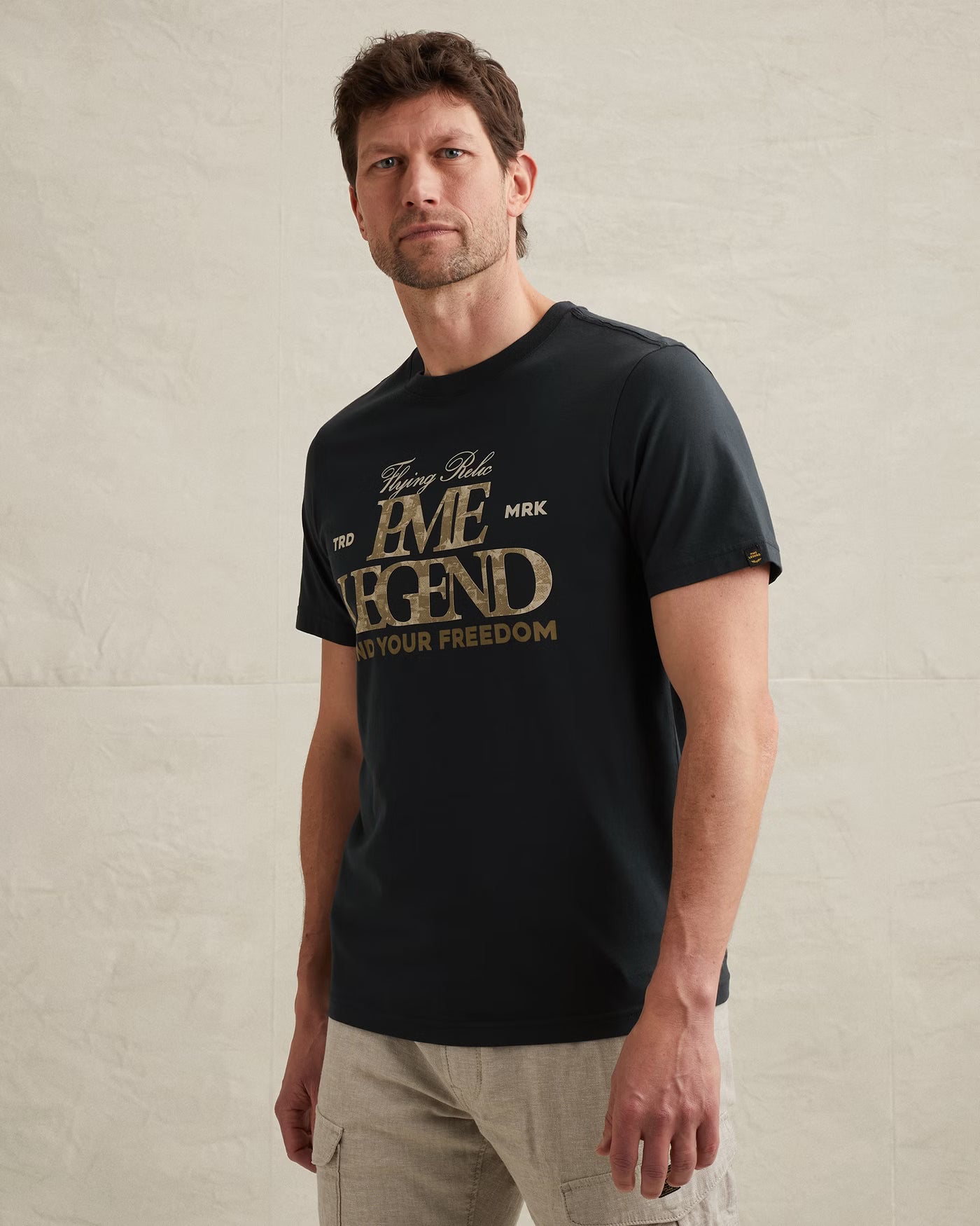 PTSS2604596-5282 T-shirt Artwork donkerblauw