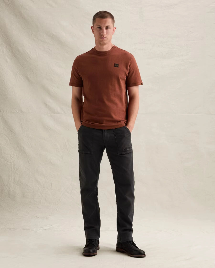 T-Shirt Slub Roestbruin