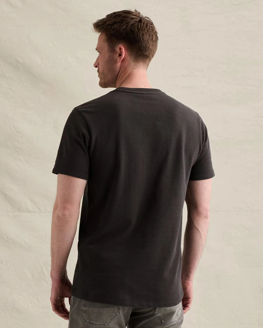 T-Shirt Slub Donkerbruin