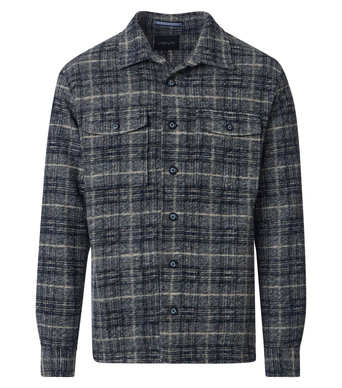 Overshirt Ruit Blauw