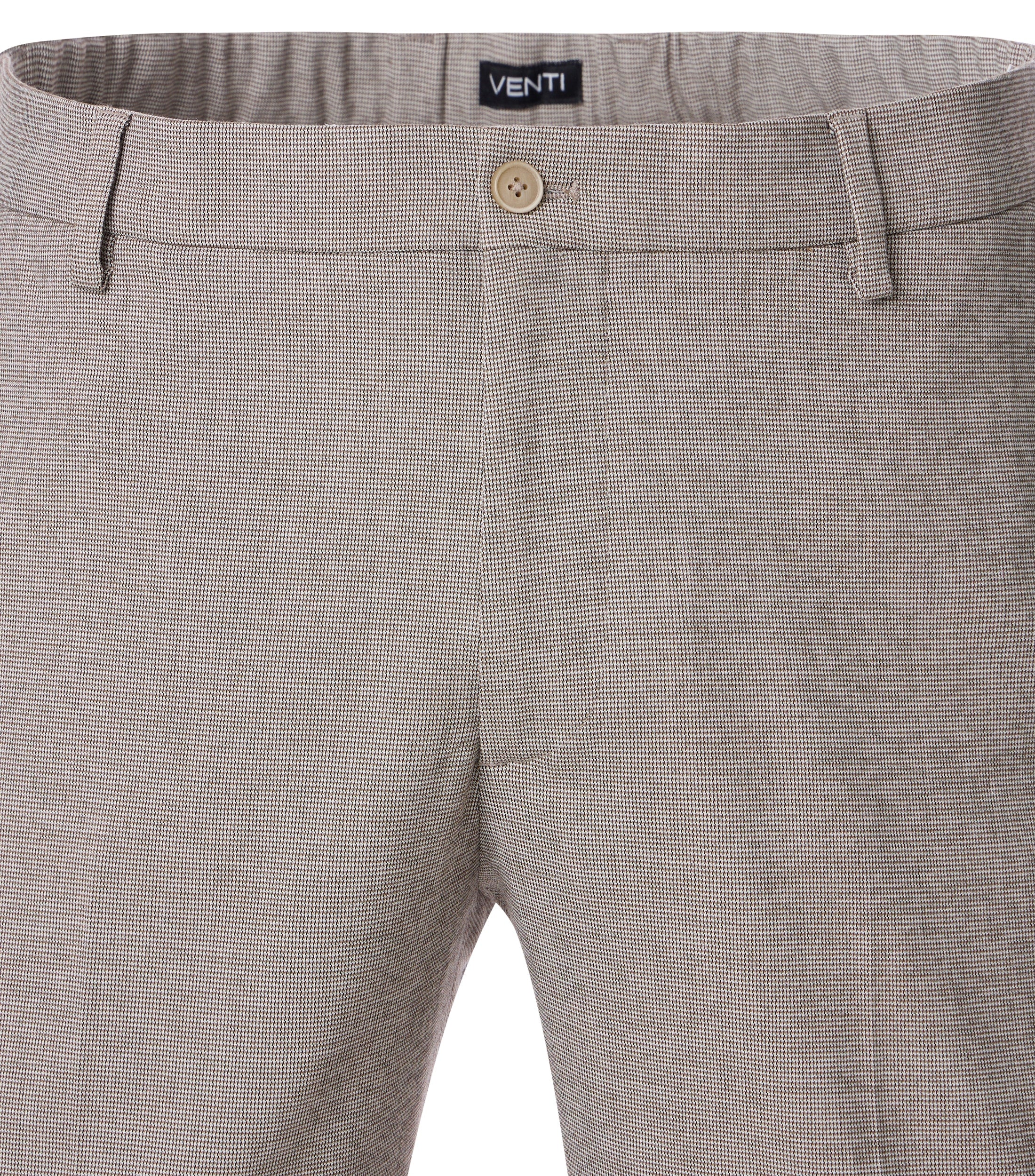 Venti Nette Broek Bruin/Beige - Castelijn mode