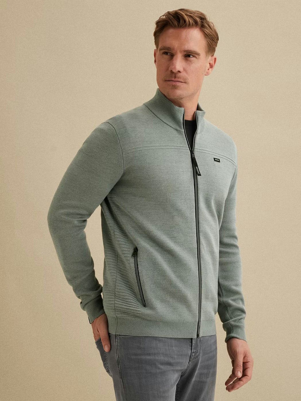 VKC2602354-5228 Vest grijs/groen