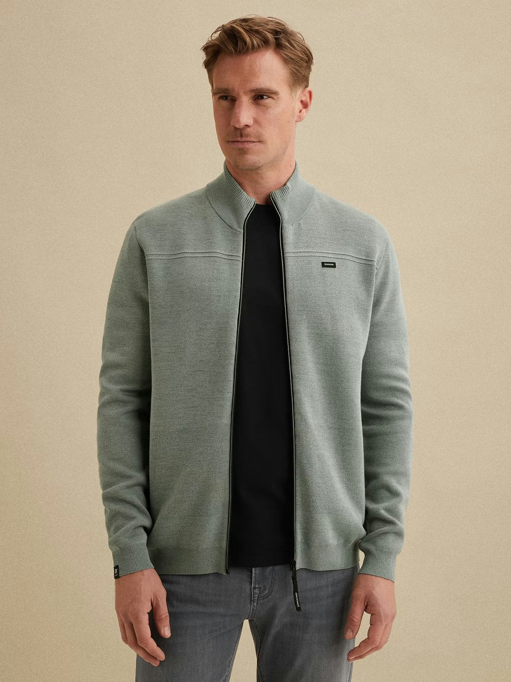 VKC2602354-5228 Vest grijs/groen