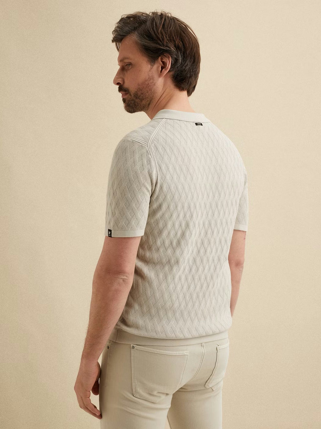 VPSS2602818-9017 Polo beige met rits