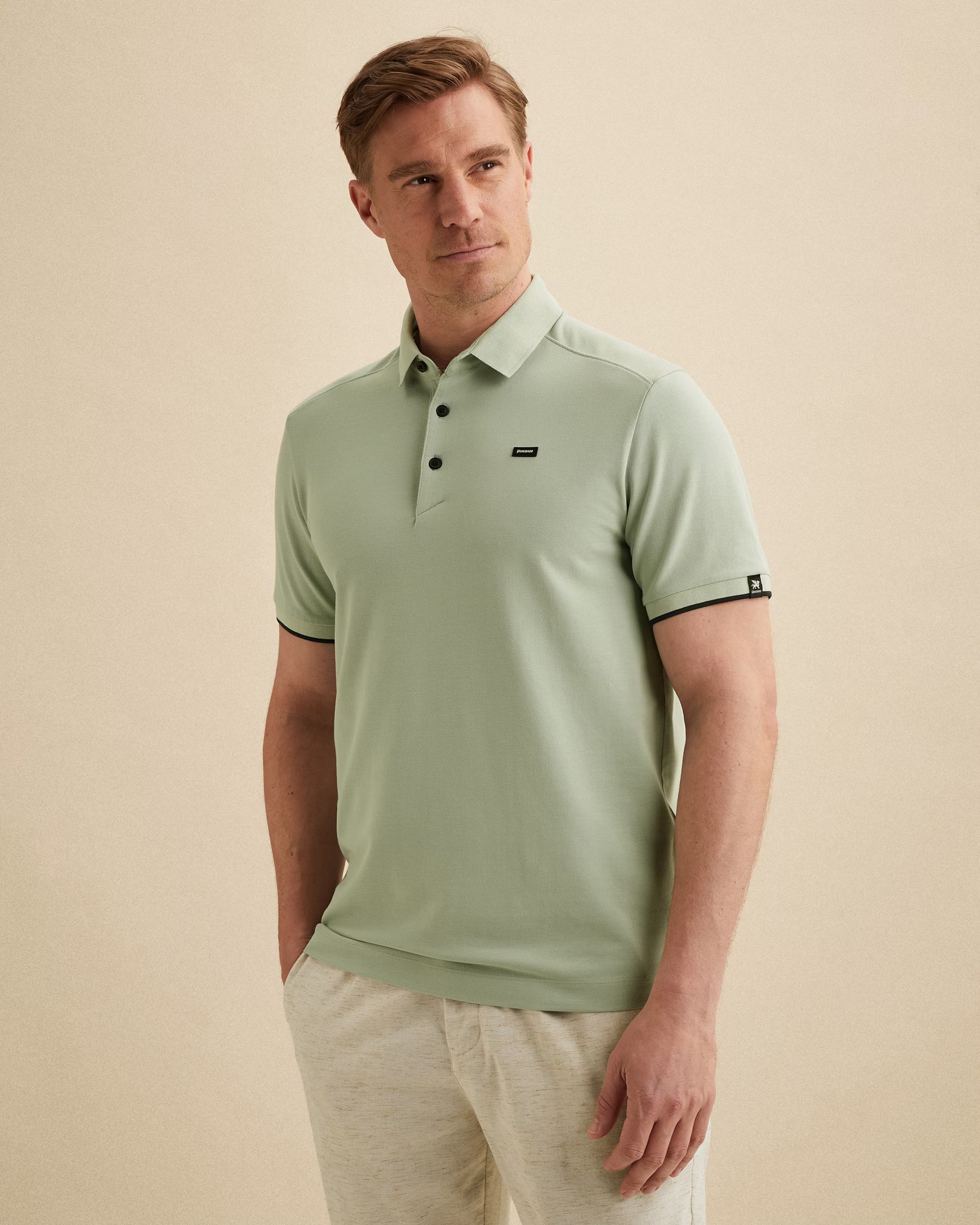 Polo Lichtgroen Comfort Stretch