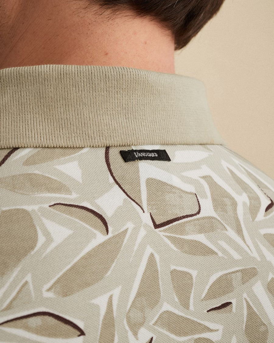 VPSS2605881-8265 Polo Print Beige Stretch