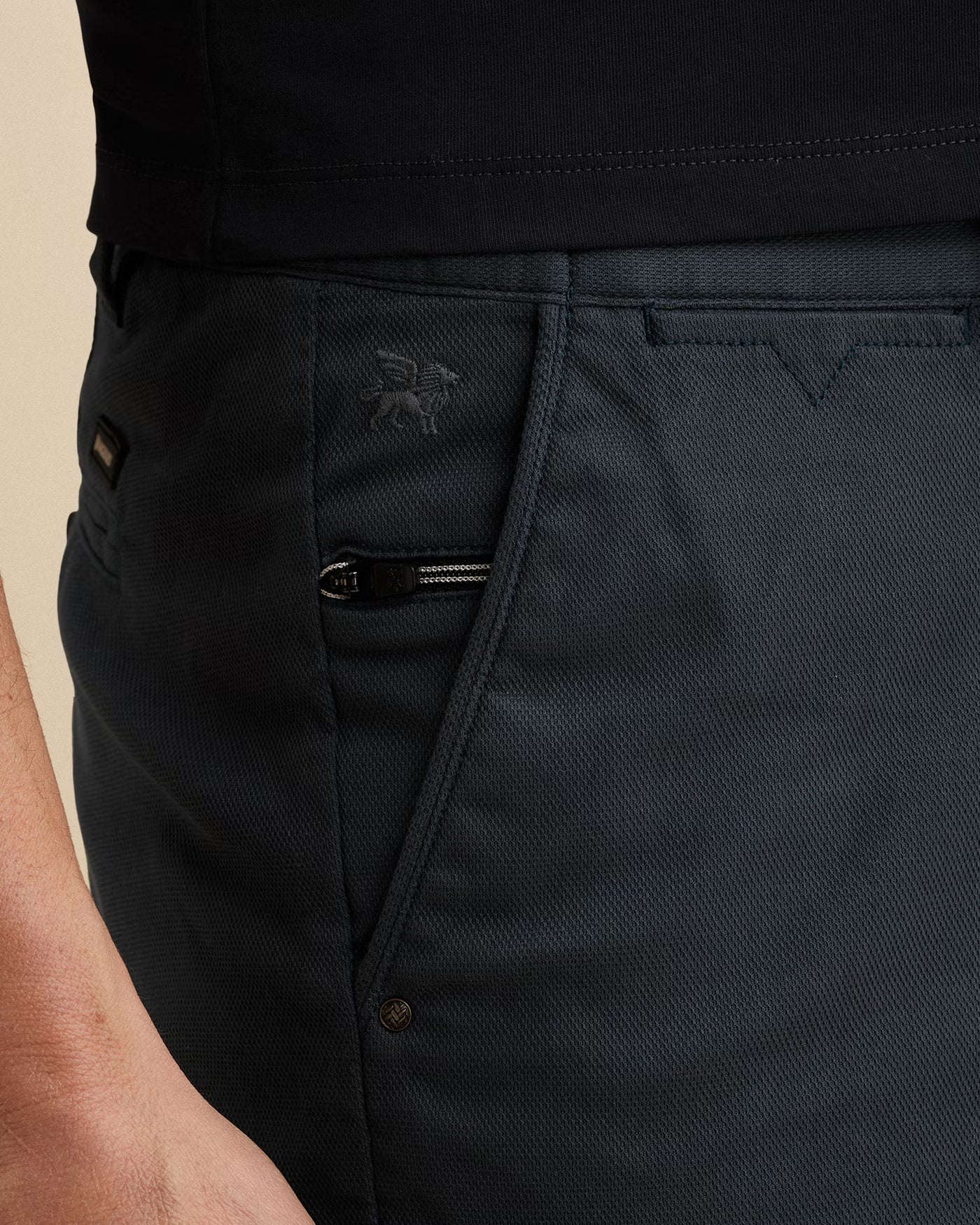 V65 Shorts Navy Stretch
