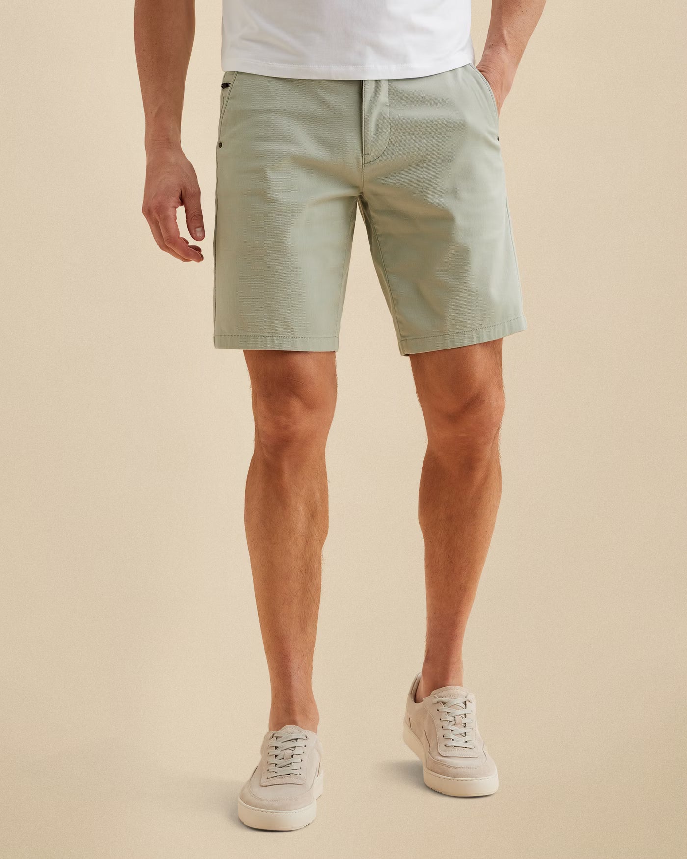 V65 Shorts Lichtgroen Stretch