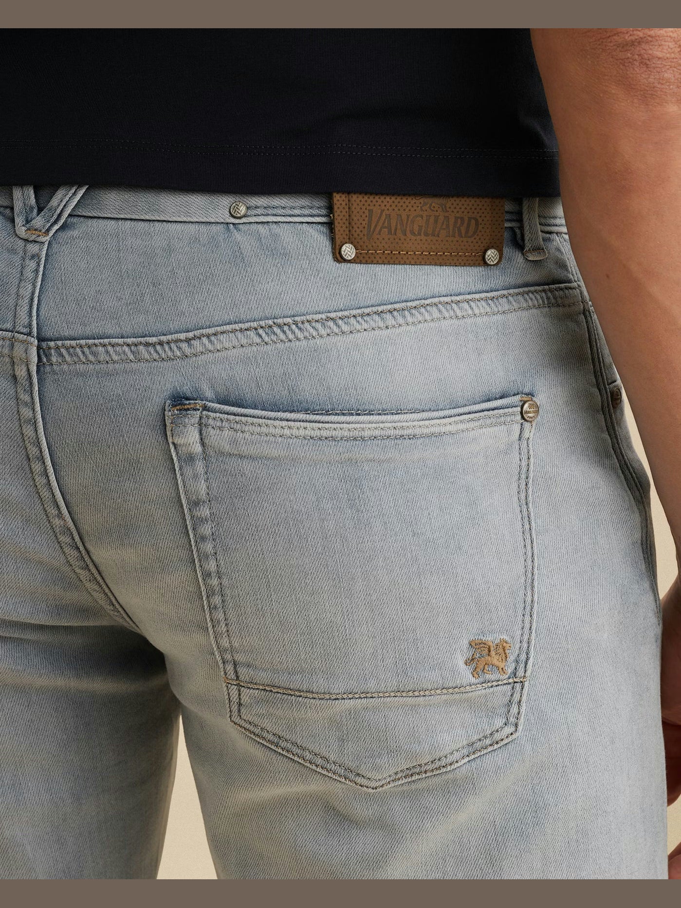 V12 Denim Short Stretch Casual