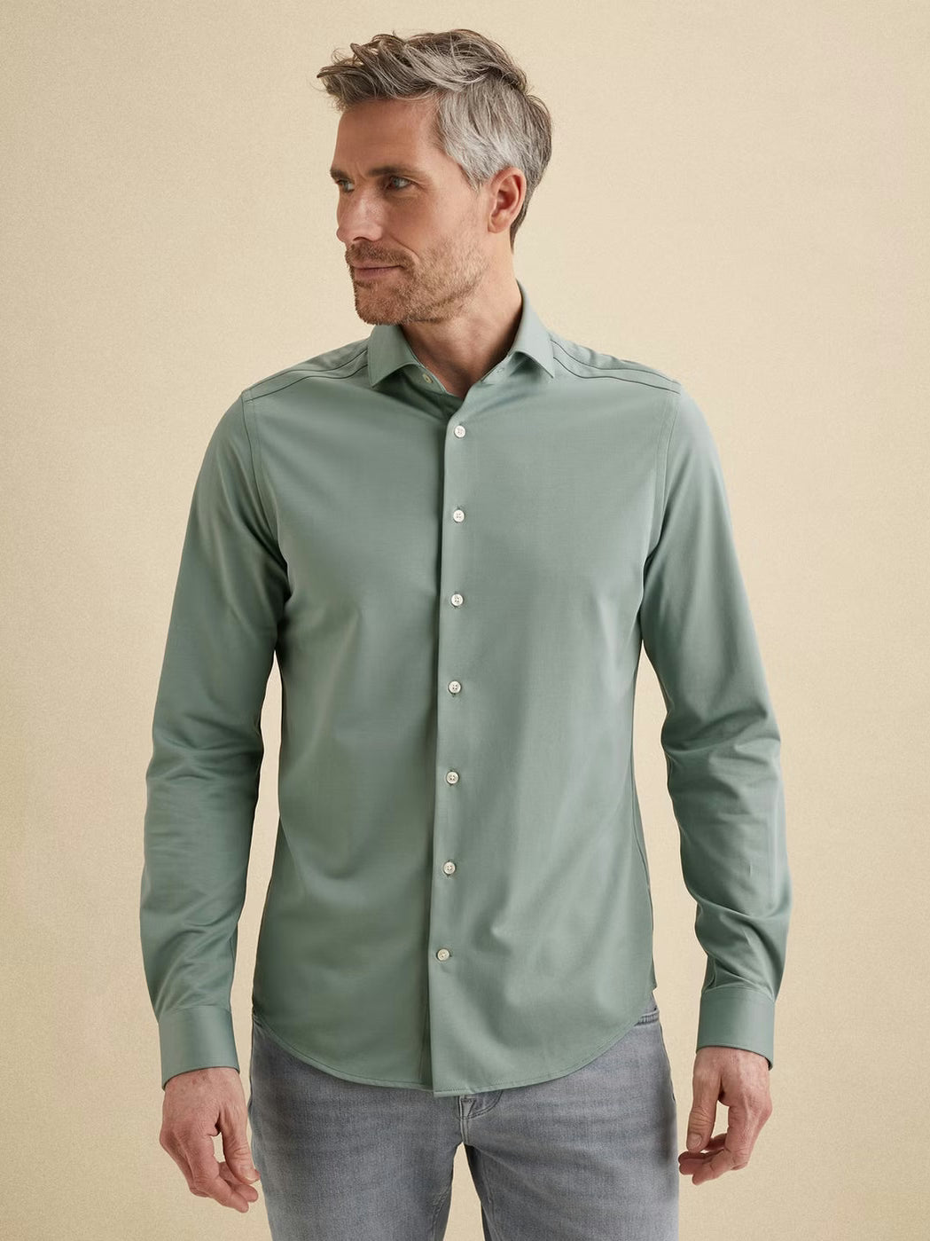 VSI2602201-5144 Overhemd zeegroen