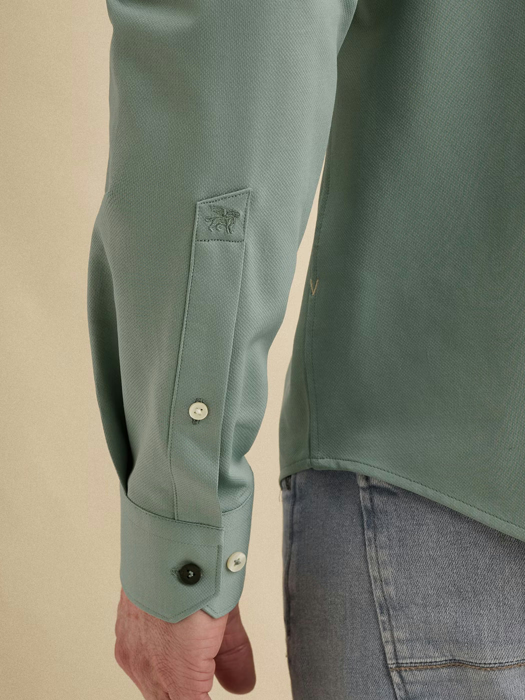 VSI2602201-5144 Overhemd zeegroen