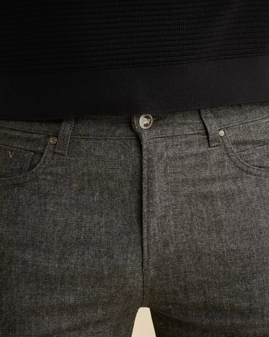 V40 Straight Fit Broek Grijs