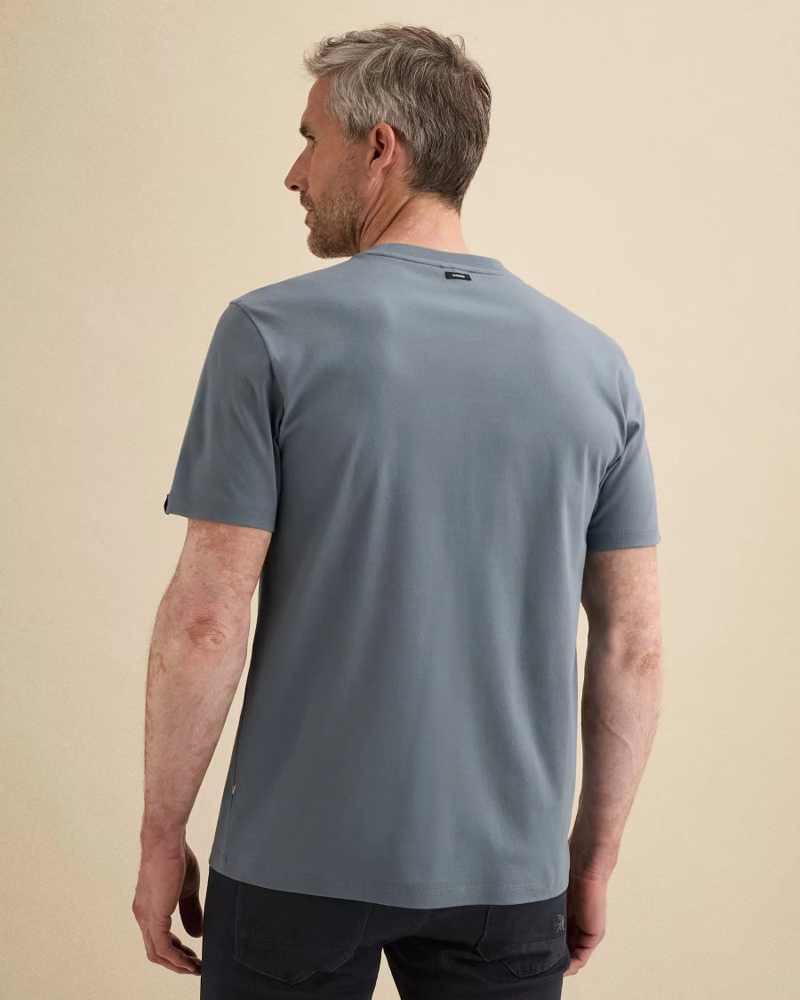 T-Shirt Interlock Grijsblauw