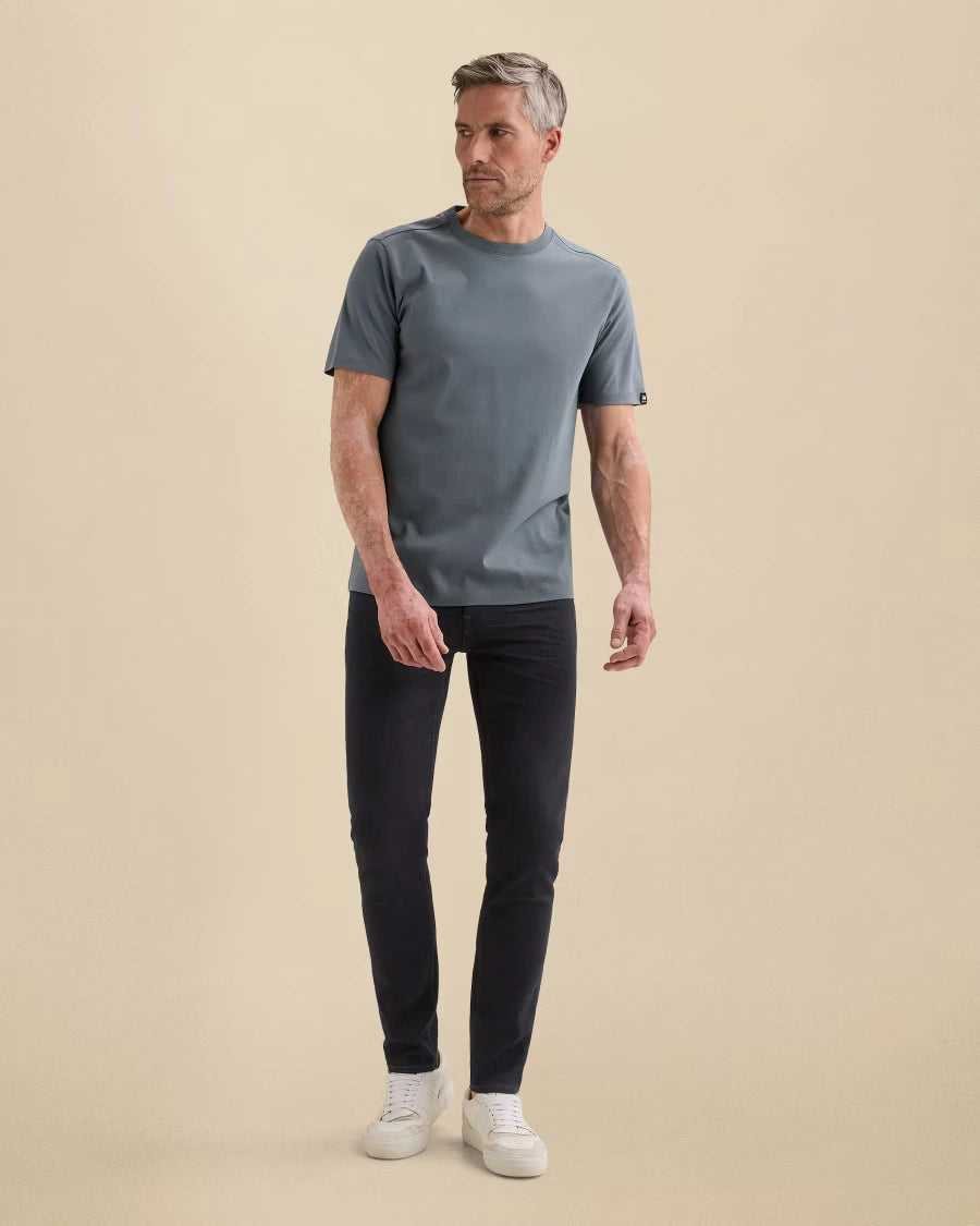 T-Shirt Interlock Grijsblauw