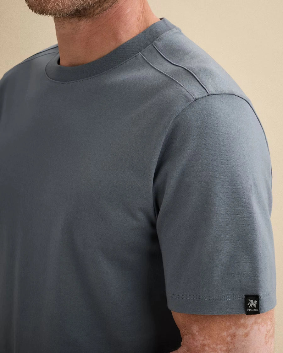 T-Shirt Interlock Grijsblauw
