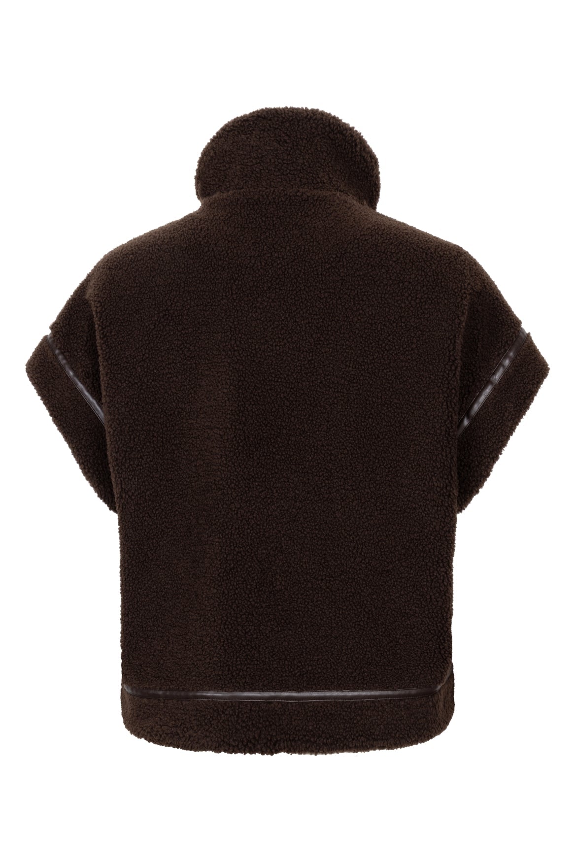 Annelot Teddy Gilet Donkerbruin - Castelijn mode