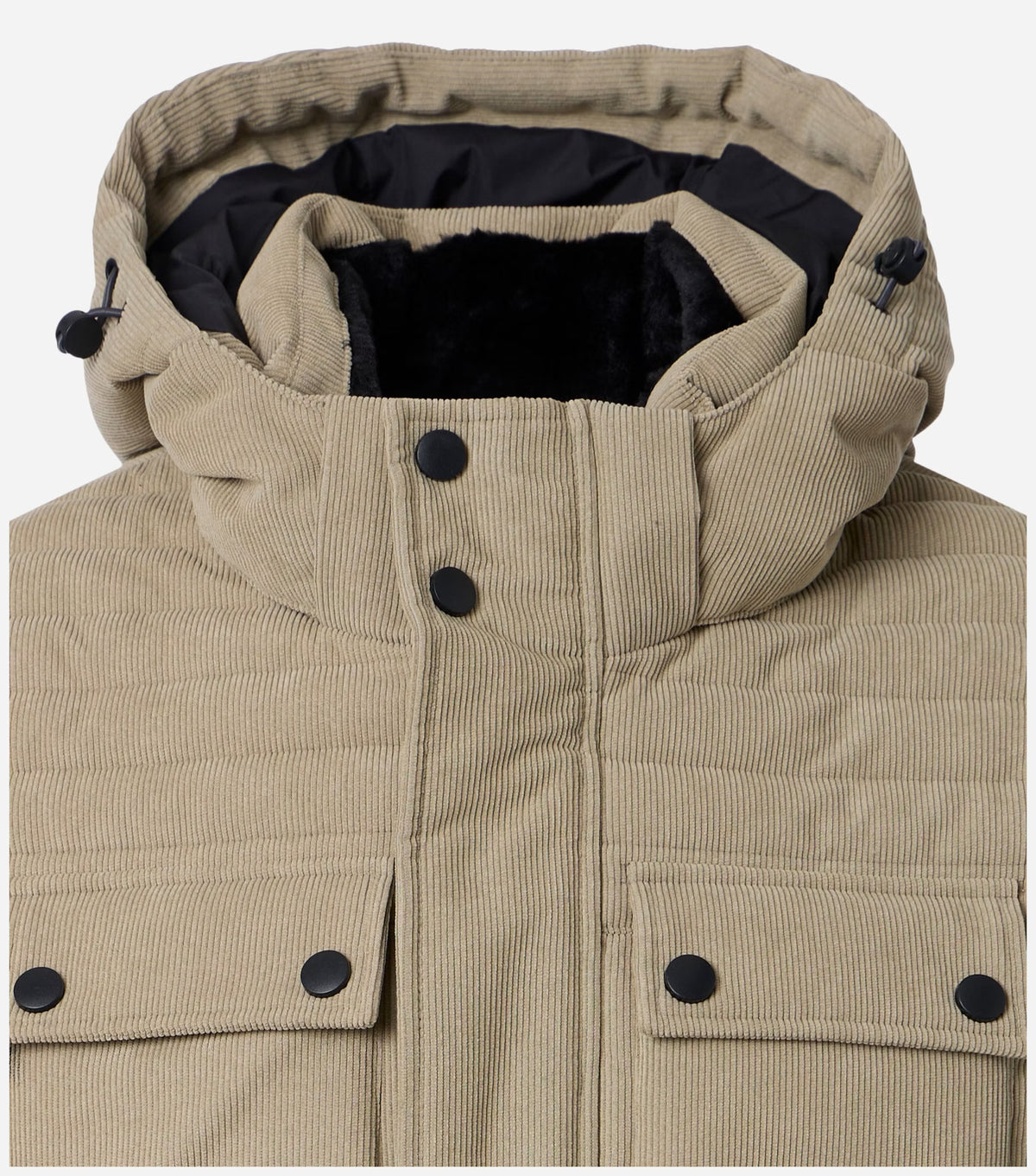 Casa Moda Winterjas Ribcord Beige - Castelijn mode