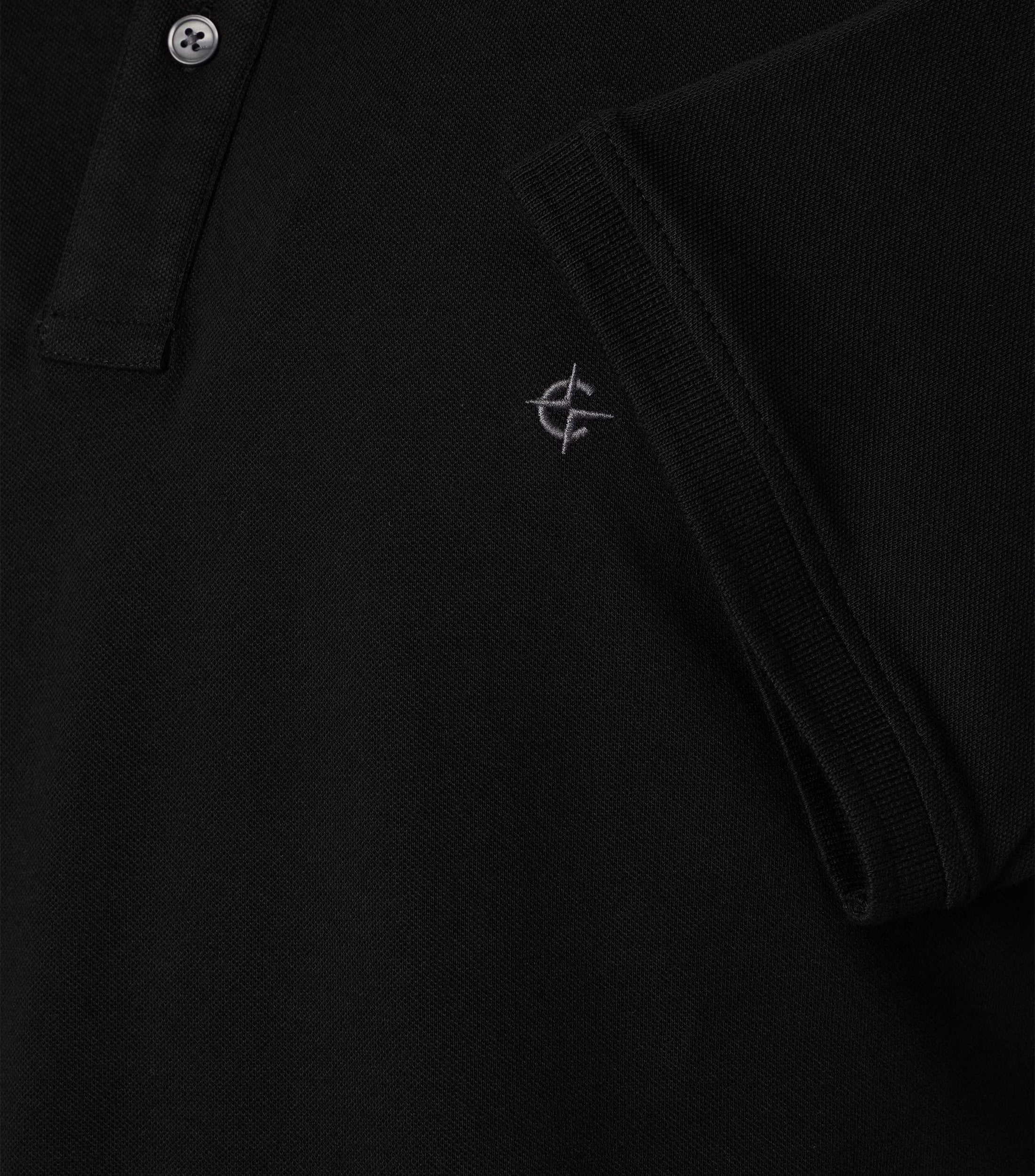 004470-800 polo zwart stretch