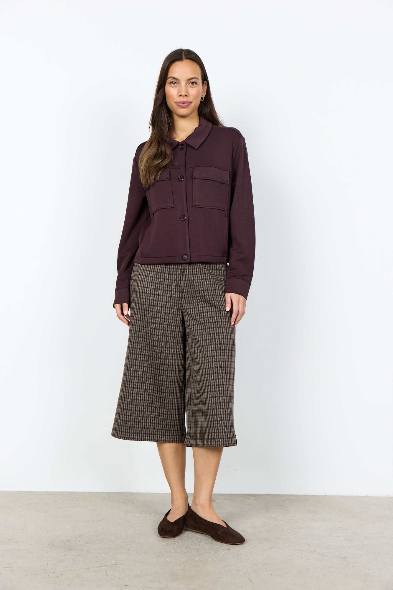 Banu Overshirt Donkerbruin - Castelijn mode