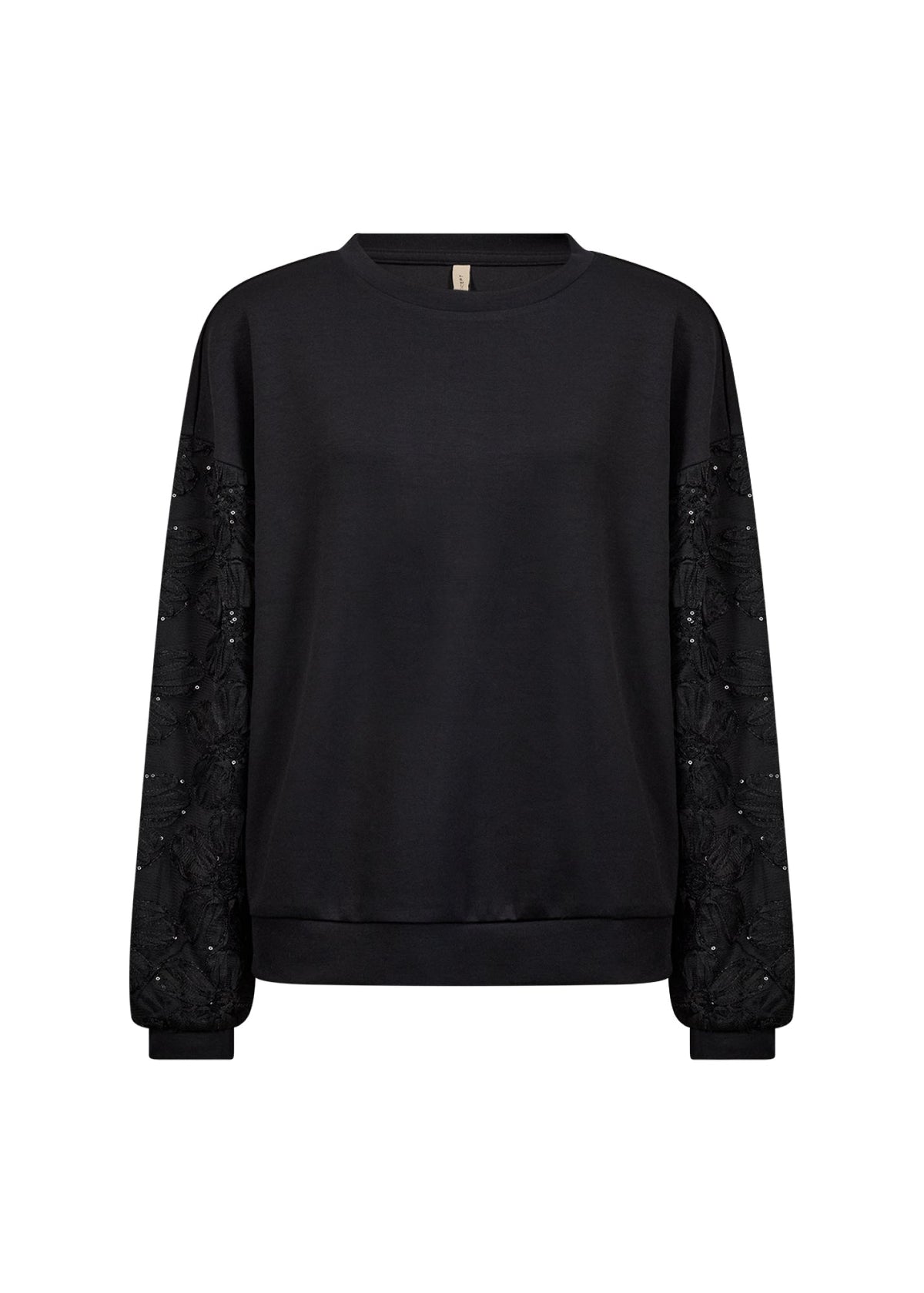 Banu Sweater Bloemenkant Zwart - Castelijn mode