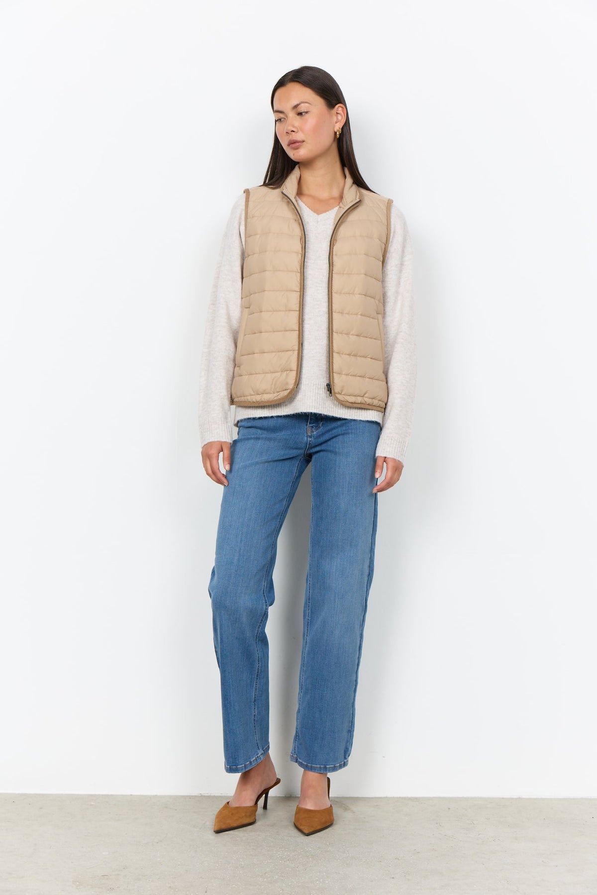 Benete Bodywarmer Camel - Castelijn mode
