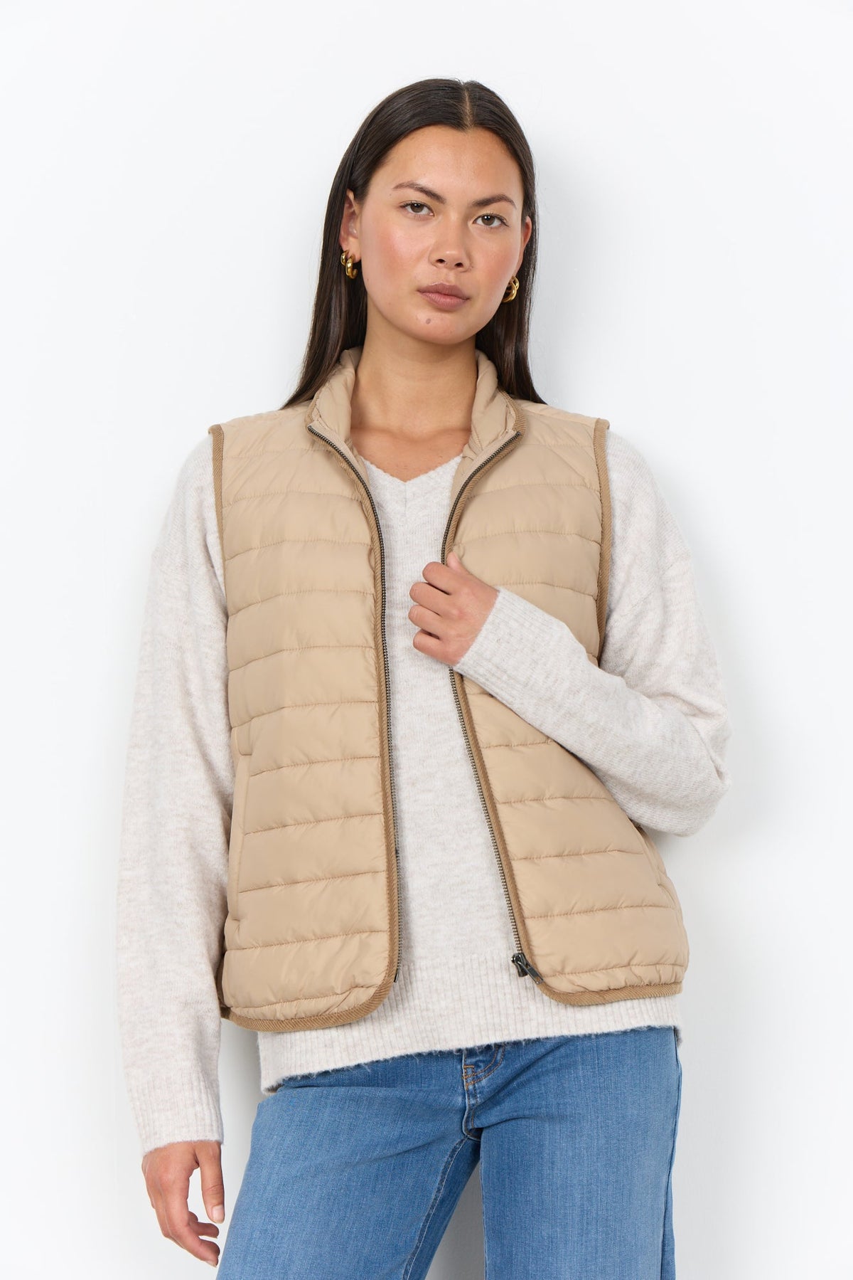 Benete Bodywarmer Camel - Castelijn mode