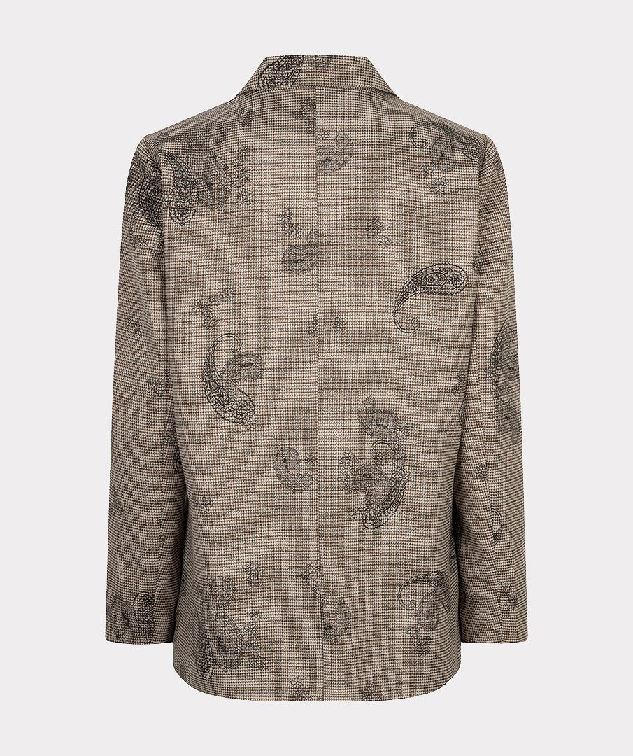 Blazer Paisley Ruit Beige - Castelijn mode