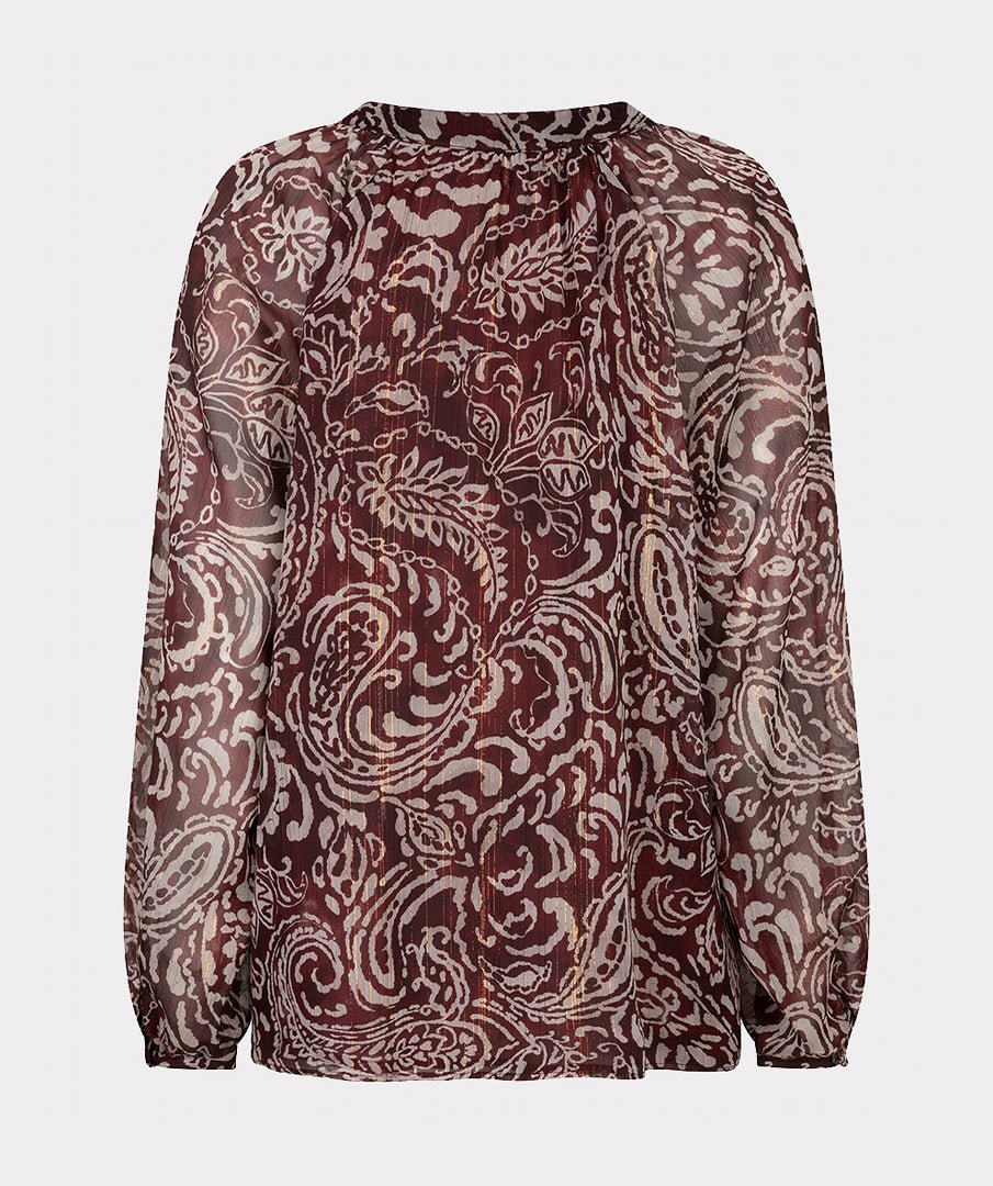 Blouse Paisley Bordeaux - Castelijn mode