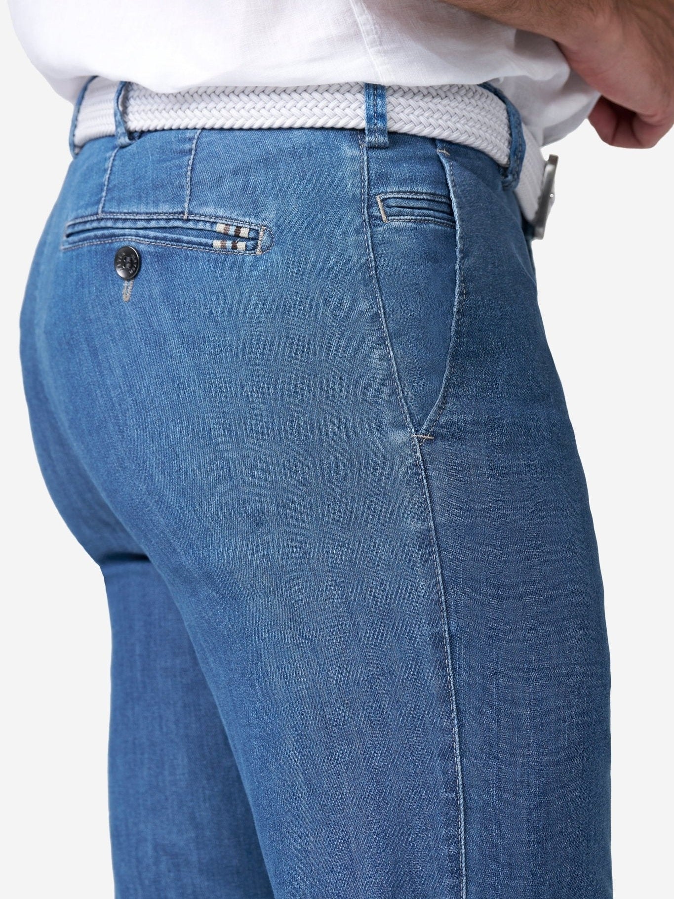 Bonn 1 - 4020 Chino Licht Denim - Castelijn mode