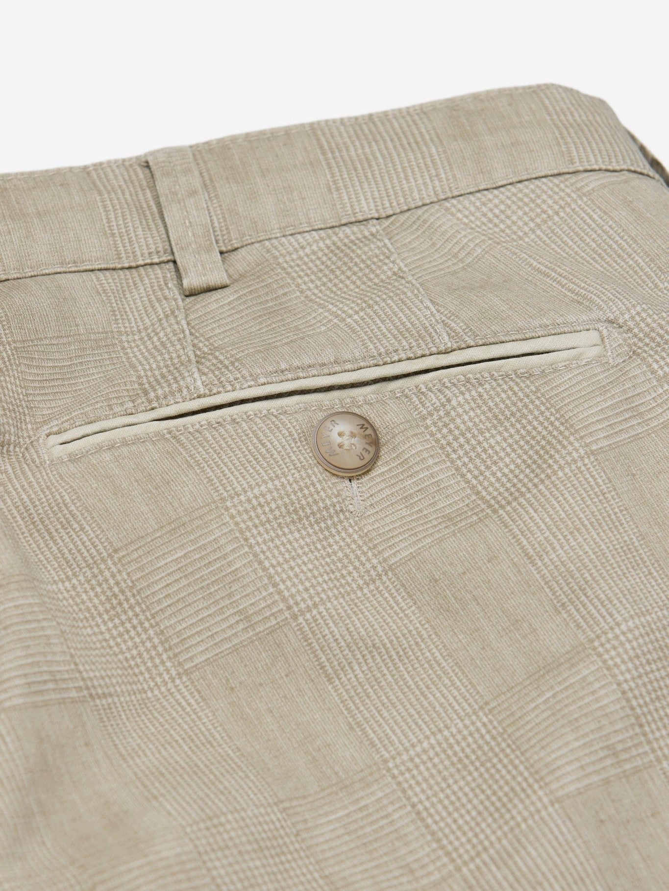 Bonn 1 - 5078 Broek Beige Ruit Stretch - Castelijn mode