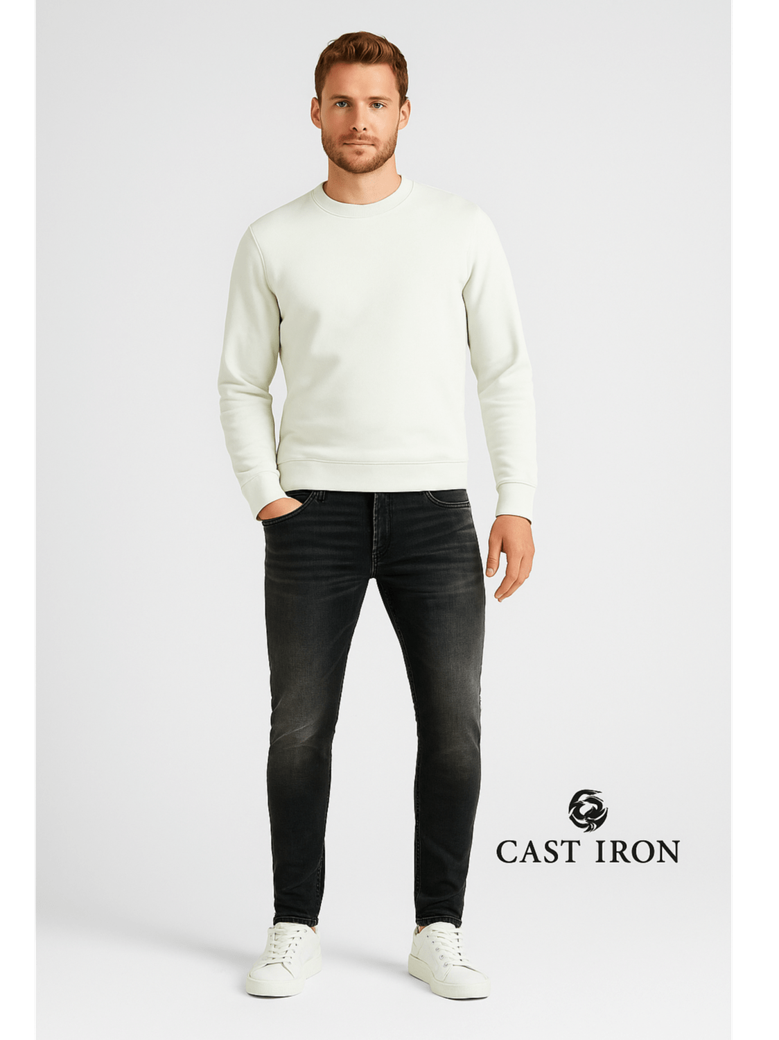 CTR249 - SUB SHIFTBACK Jeans Shadow Used Dark – Regular Tapered Fit - Castelijn mode