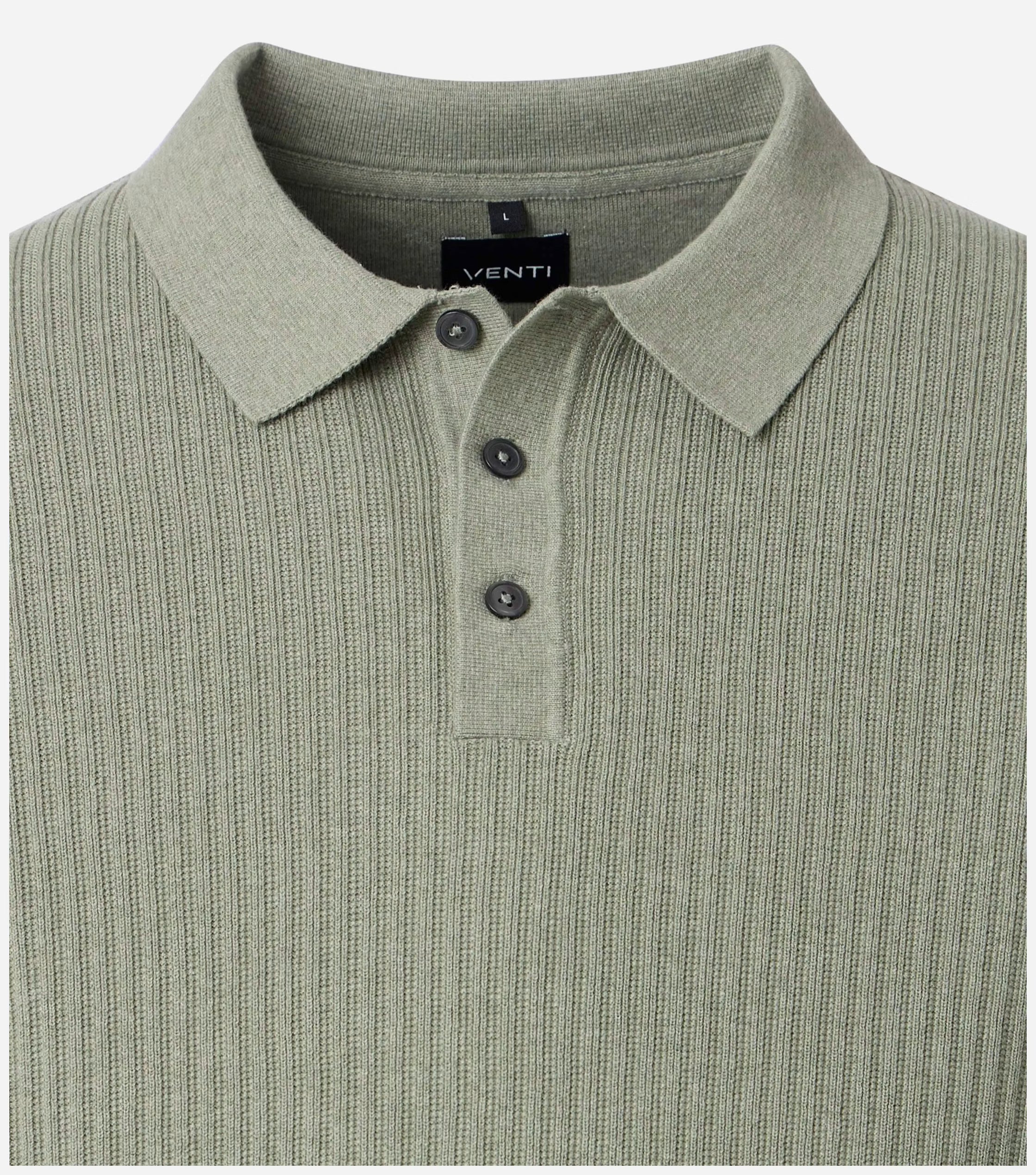 Gebreide Polo Groen