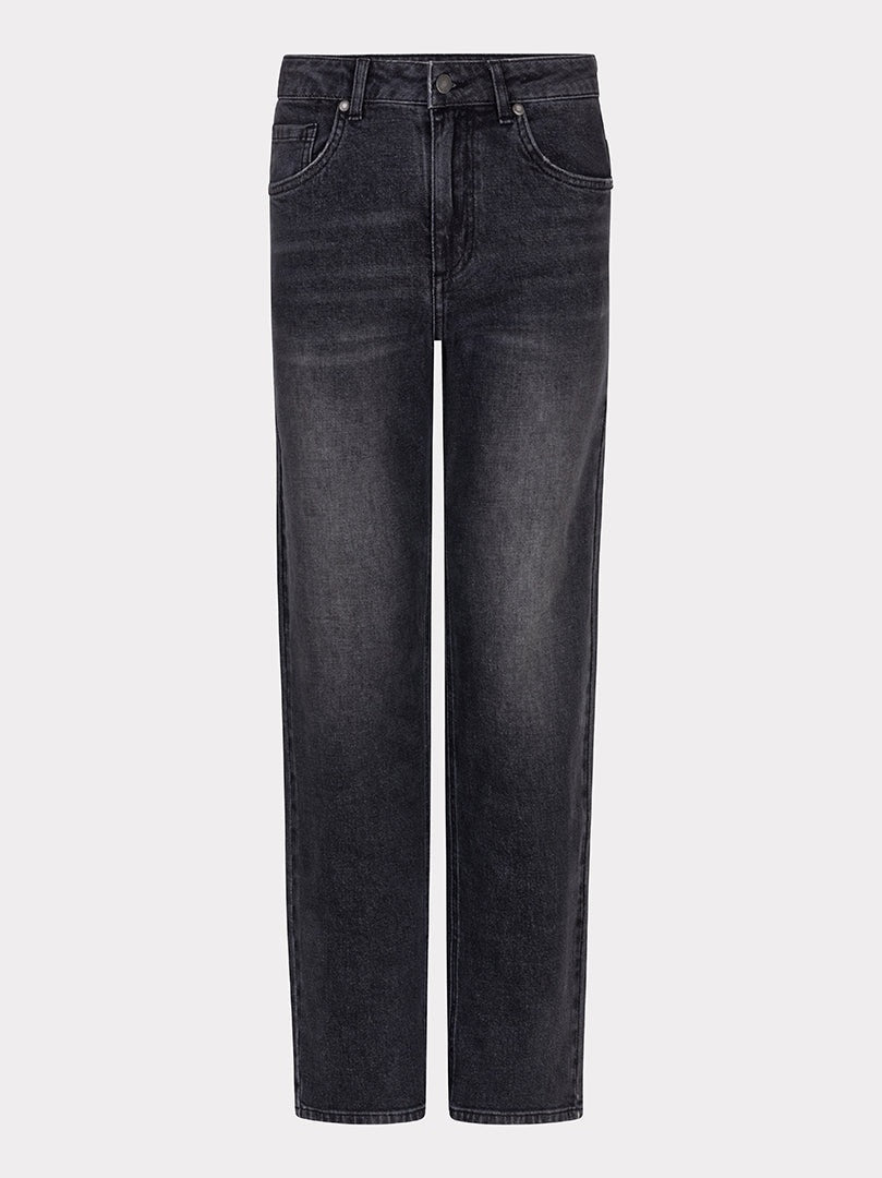 F25.12512 020 Trousers jeans straight dark grey - Castelijn mode