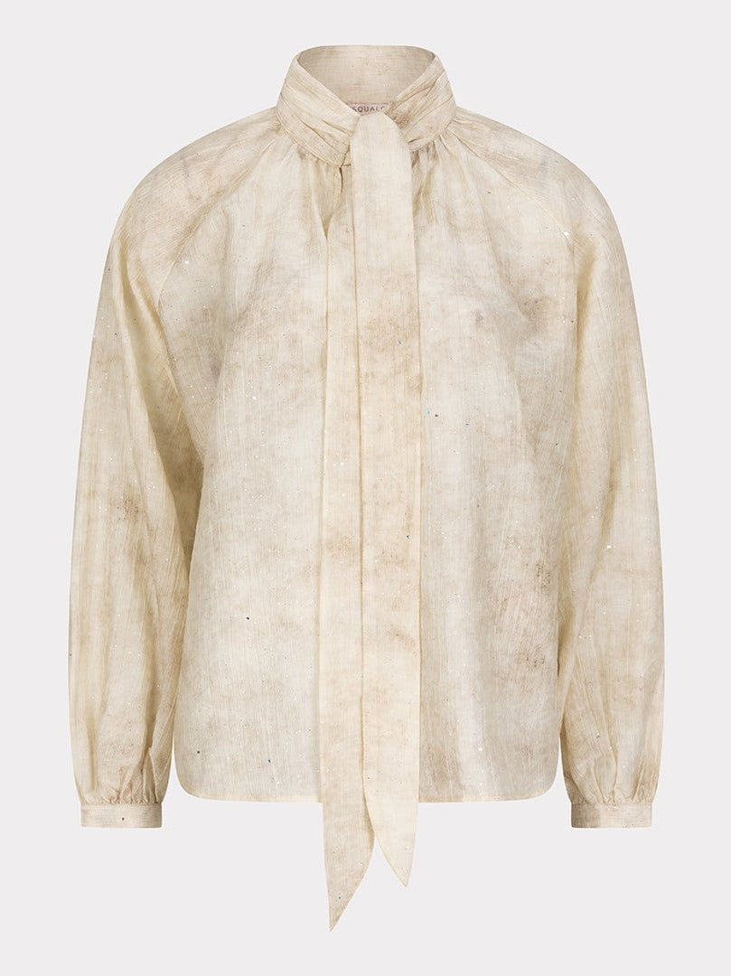 F25.14510 120 Blouse raglan shawl collar - Castelijn mode