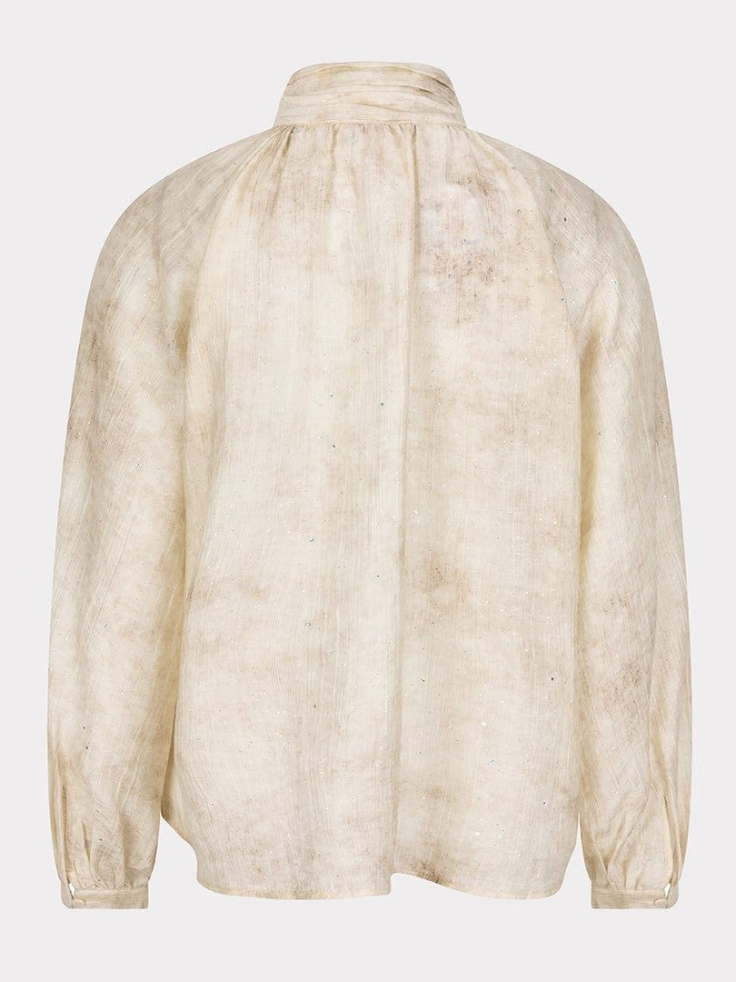 F25.14510 120 Blouse raglan shawl collar - Castelijn mode