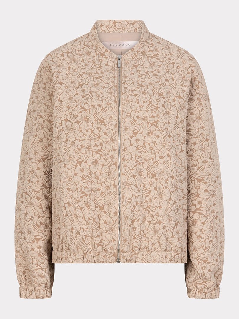 F25.19510 Jacket Bomber flower 3D Sand - Castelijn mode