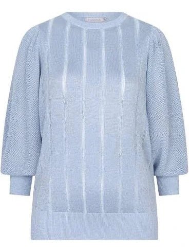 F25.31503 Sweater short puffsleeves lurex - Castelijn mode