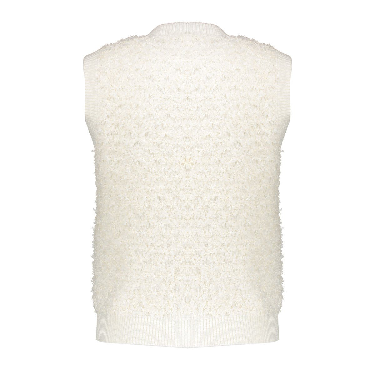 Gilet Bouclé Off White - Castelijn mode
